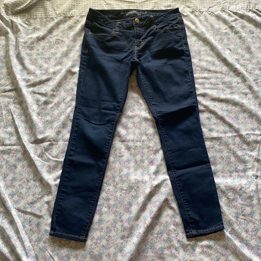 Dark Wash Blue American Eagle Outfitters Jeans